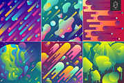 Geometric fluid gradient backgrounds, a Pattern Graphic by Yury Velikanov (Thumbnail 4 of 5)