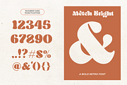 Metch Bright - A Retro Bold Font, a Serif Font by zeenesia (Thumbnail 16 of 16)