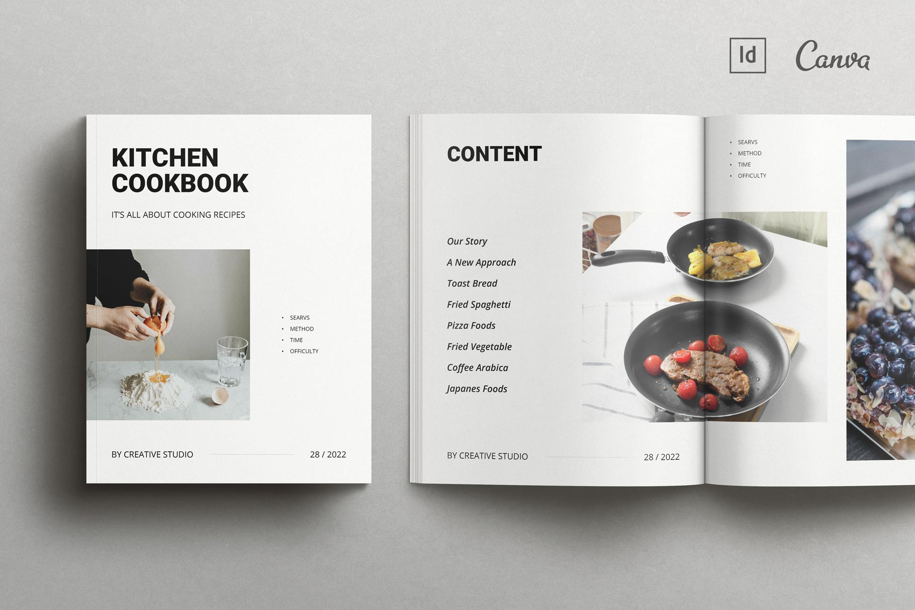 Cookbook / Recipe Book Template, a Brochure Template by TemplatesForest