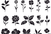 Gardening Flower And Leaves Silhouet, an Object Graphic by DesignBTF (Thumbnail 6 of 8)