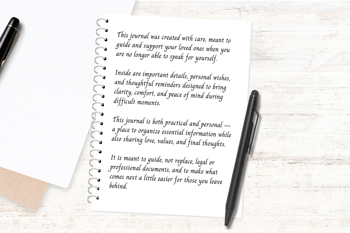 End-of-Life Planner, a Templates & Theme by G DigiShop (Photo 2 of 3)