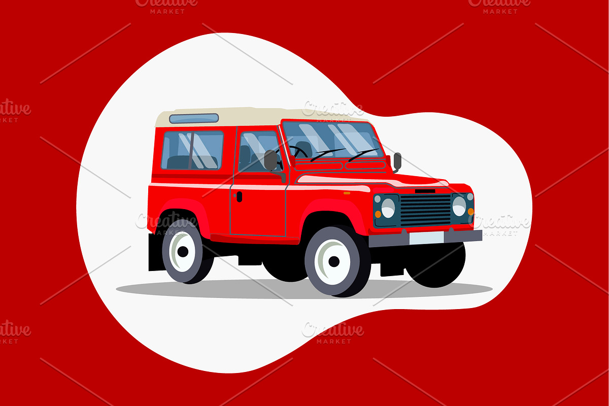 Land Rover Defender Illustration, an Illustration by Ellen Carty Design (Photo 2 of 2)