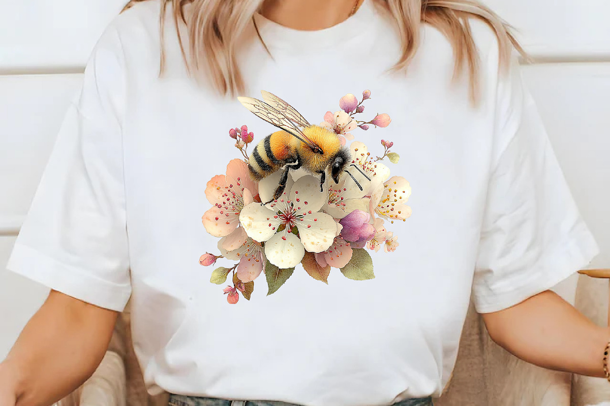 Whimsical GardenBee Clipart, a Seasonal Illustration by Designworld (Photo 7 of 10)