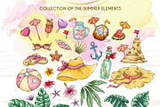 Beach Little Things, a Seasonal Illustration by Dreaming_Lucy (Thumbnail 2 of 8)