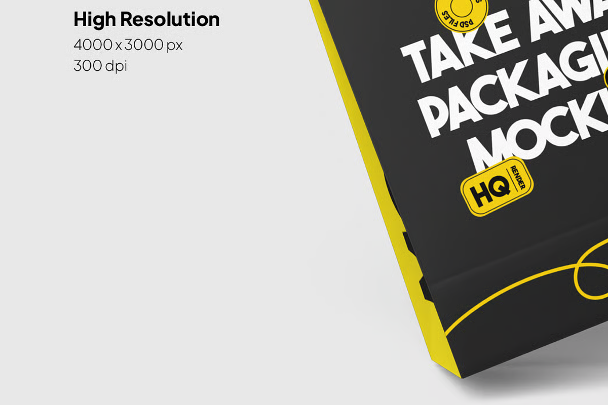 Takeaway Paper Bag Mockup, a Packaging Mockup by graphicsauce (Photo 3 of 4)