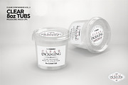 Clear 8oz Tubs Packaging Mockup, a Cups & Container Mockup by INCDesign (Thumbnail 5 of 6)