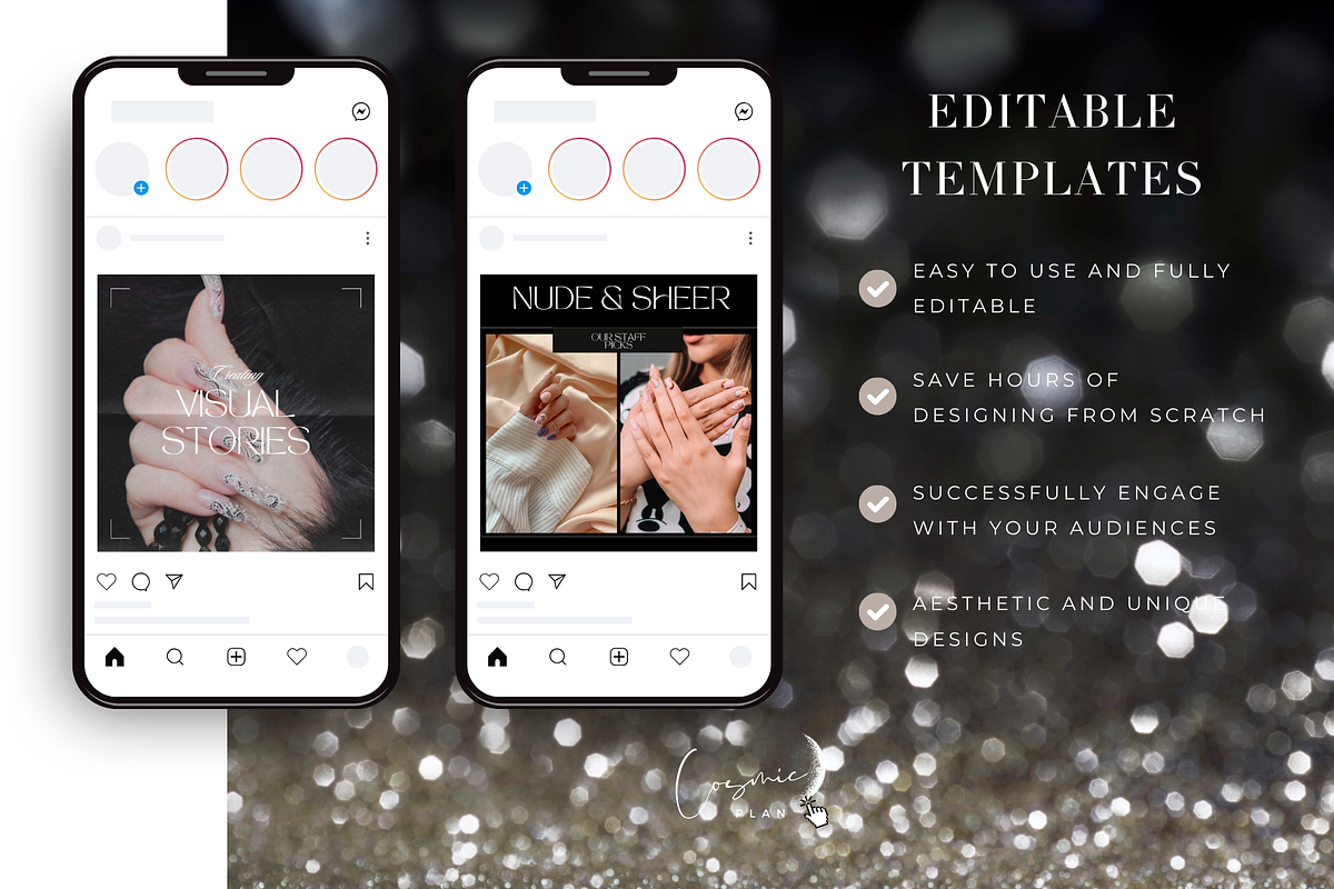 Nail Tech Instagram Templates, a Social Media Template by Cosmic Design (Photo 12 of 17)