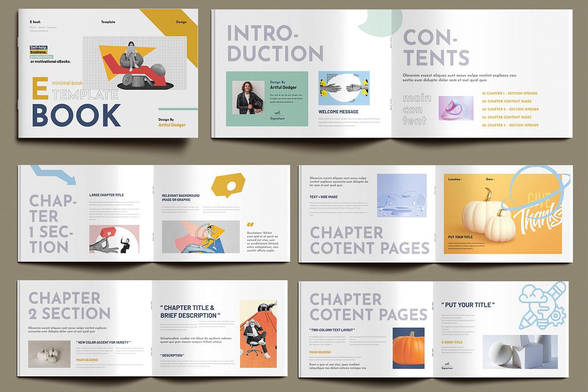 Clean and Digital E-Book Design, a Brochure Template by MightyDesign (Photo 1 of 9)