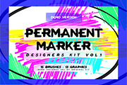 Permanent Marker Kit Vol.1: THE DEMO, a Brush Add-On by Heart + Soul Studios (Thumbnail 1 of 5)