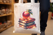 Christmas Books With Apple Clipart, a Seasonal Illustration by Rose Art (Thumbnail 6 of 7)