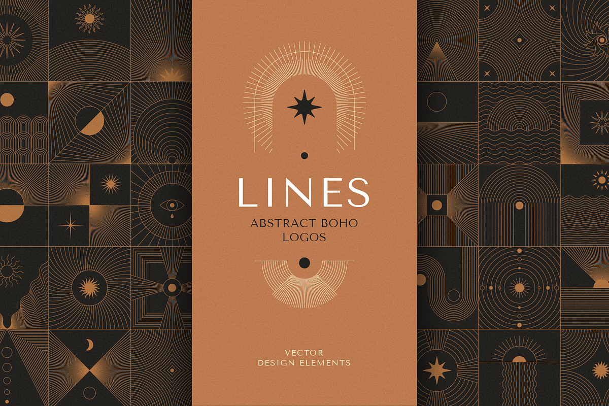 Lines - abstract boho logos, an Object Graphic by venimo (Photo 1 of 8)
