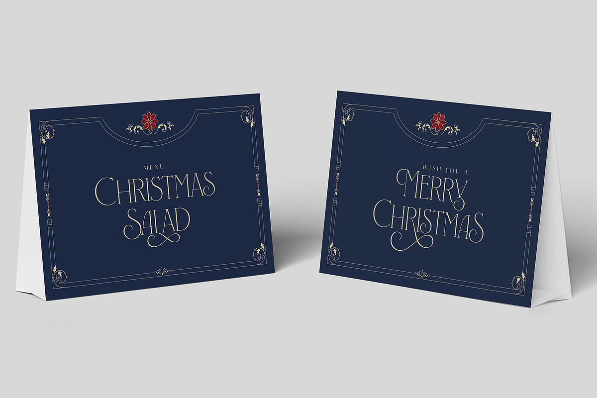 Christmas Table Tent Template, a Card Template by BrandPacks (Photo 3 of 5)