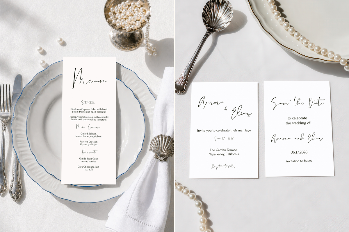 Pearl Stationery Mockup Bundle, an Advertising Mockup by Serenefeeling (Photo 6 of 12)