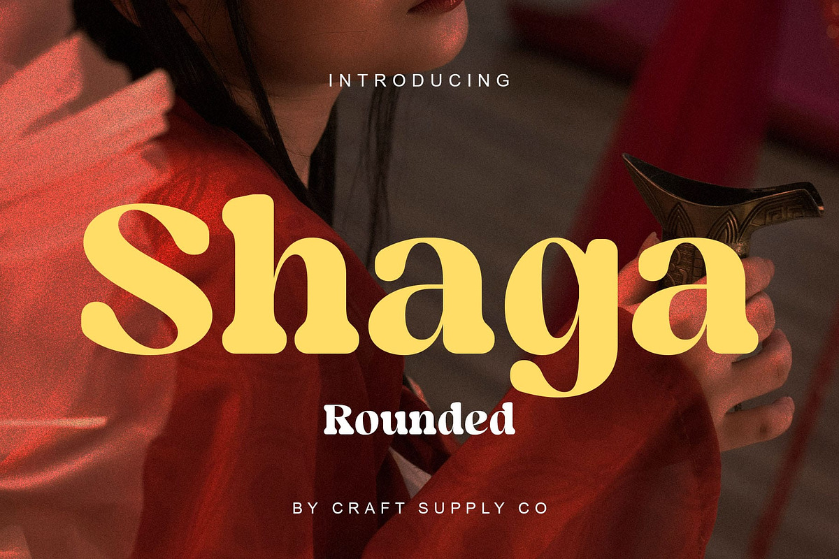 Shaga Rounded, a Serif Font by Craft Supply Co. (Photo 1 of 8)