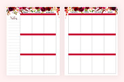 Weekly Planner Inserts 8.5x11 Boho, a Stationery Template by EasyLifePlanners (Thumbnail 4 of 4)