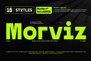 Morviz – New Sans (18 Styles), a Sans Serif Font by Nollev (Thumbnail 1 of 12)