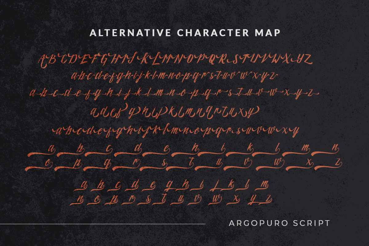 Argopuro Script Font, a Script Font by Fontruly (Photo 9 of 9)