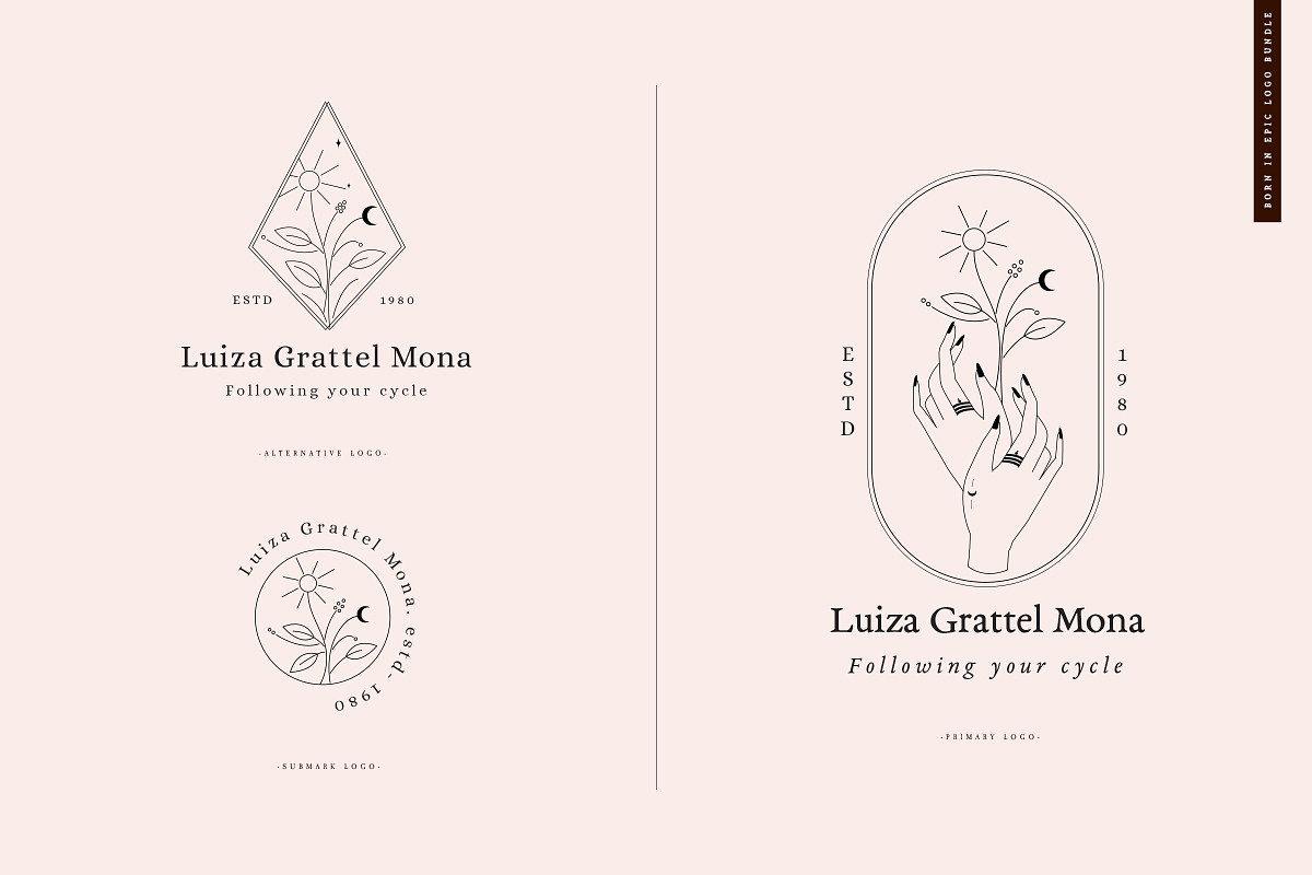 Born in Epic Logos//Updated, a Branding & Logo Template by SNIPESCIENTIST