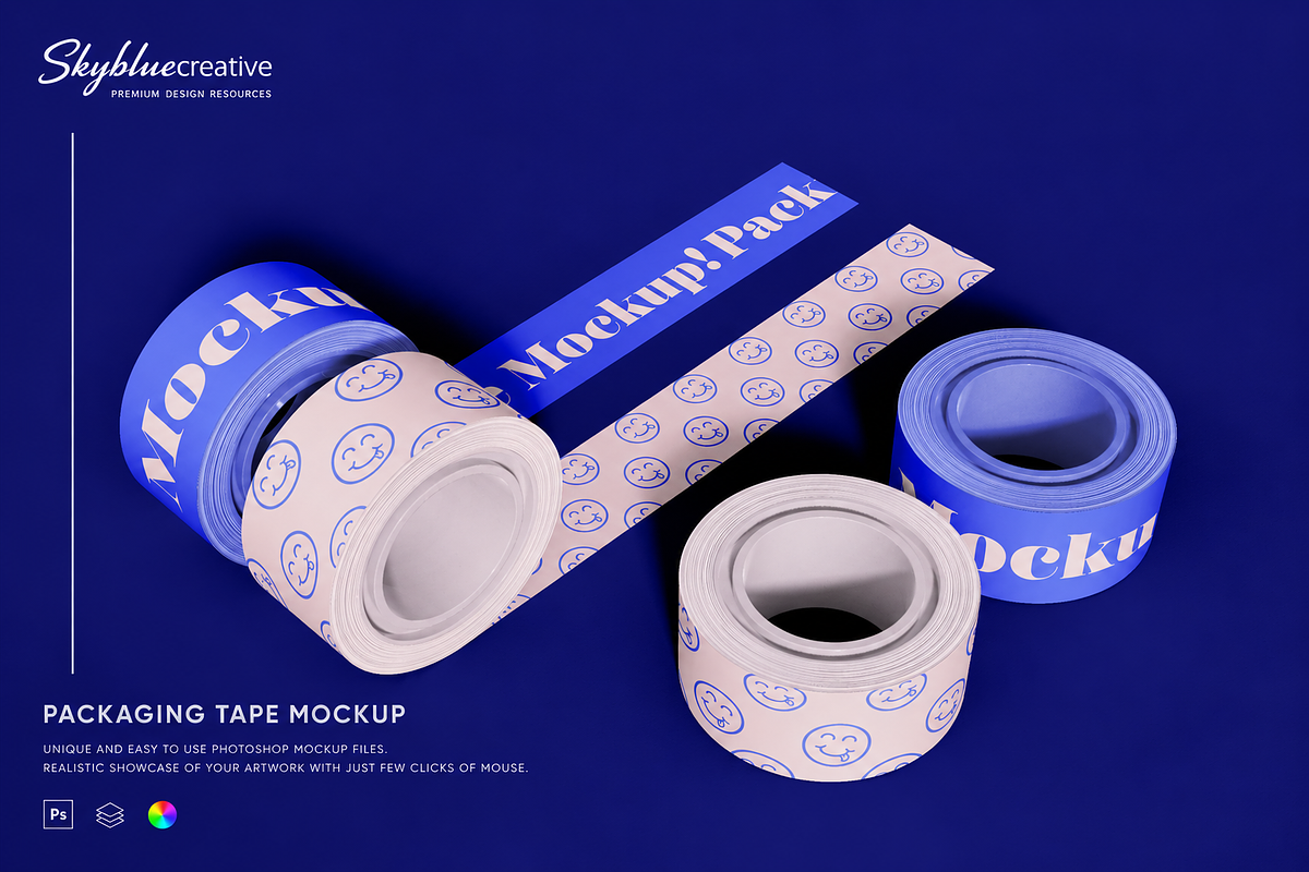 Duct Tape Mockup, a Packaging Mockup by skybluecreative (Photo 1 of 2)