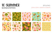 Tropical Summer Pool & Beach Pattern, a Pattern Graphic by CreativeChristiana (Thumbnail 2 of 11)