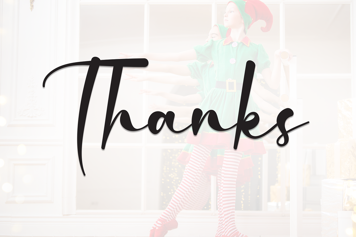 Dancer Christmas | Script Font, a Handwritten Font by Scratchones (Photo 8 of 8)