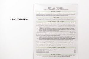 Modern ATS Resume Template Mac Pages