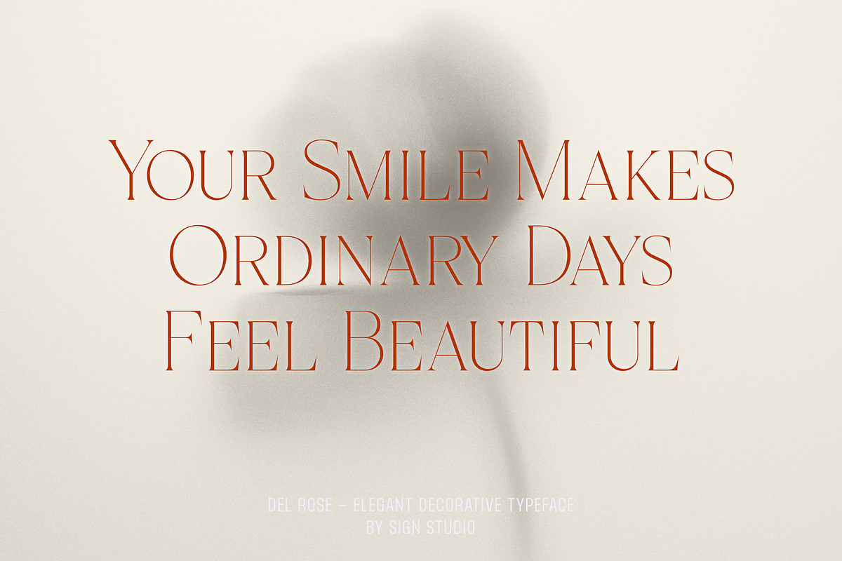 Del Rose, a Serif Font by Sign Studio (Photo 8 of 15)