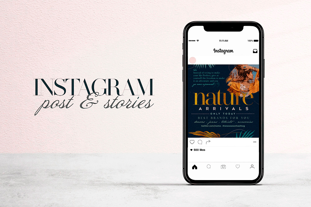 Nature - Social Media Pack, a Social Media Template by Touringxx Creative Studio (Photo 2 of 8)