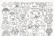 St. Patrick Animals Outline Bundle, a Seasonal Illustration by TitaLivingArt (Thumbnail 3 of 9)