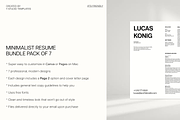 Minimal Resume Template Pack of 7, a Resume Template by Yasmine S. (Thumbnail 3 of 4)