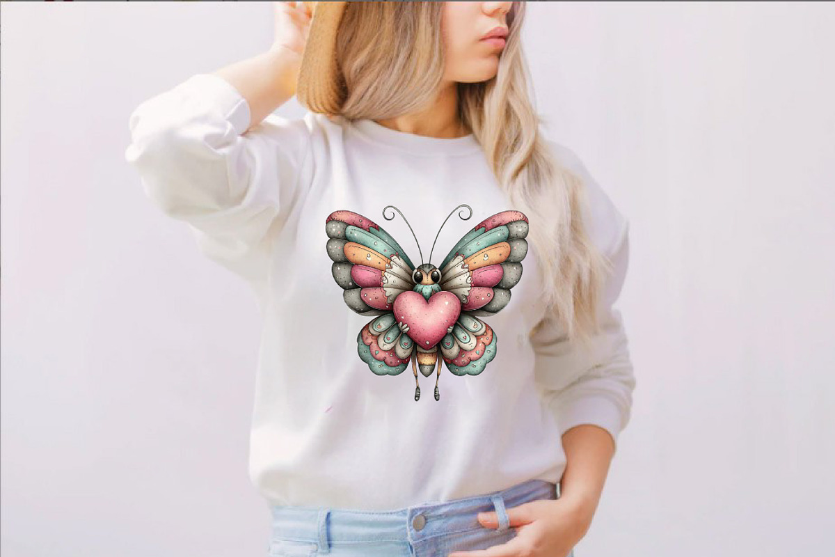Whimsical Spring Butterfly Clipart B, an Illustration by SVGArt (Photo 3 of 7)