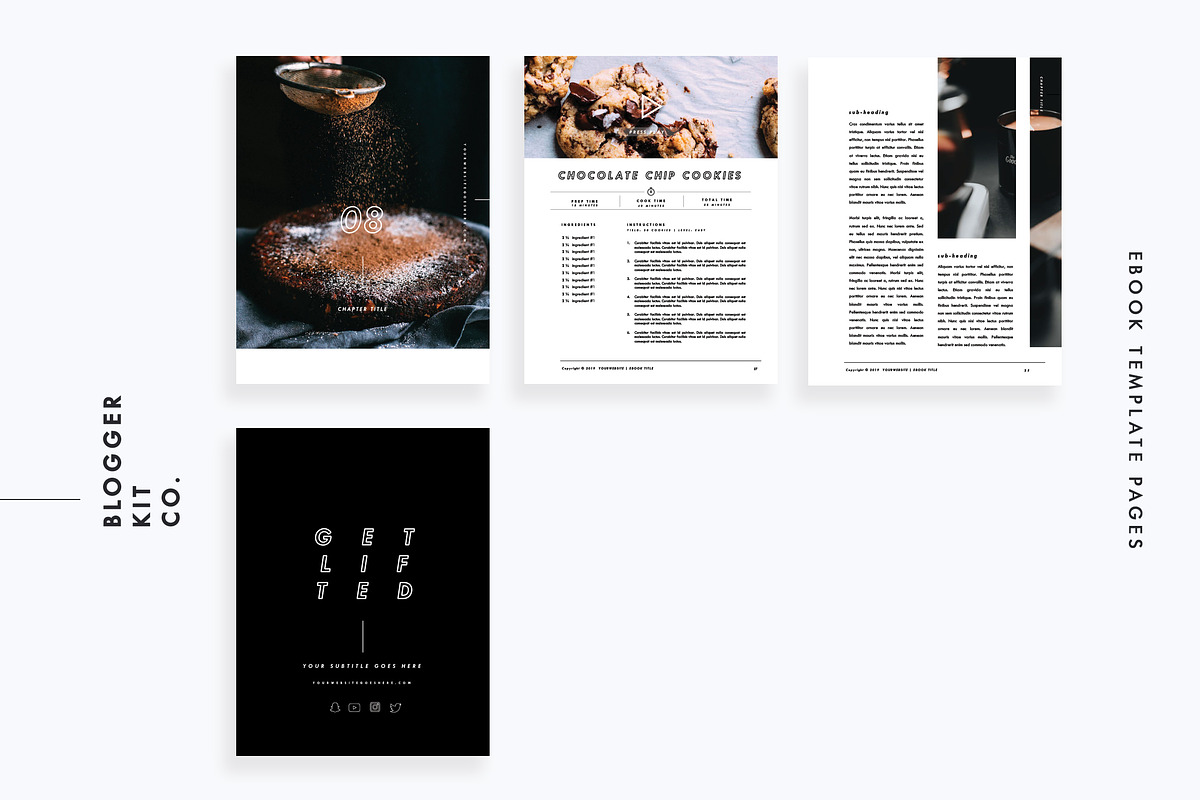 Ebook Template | PowerPoint, a Magazine Template by Blogger Kit Co. (Photo 6 of 9)