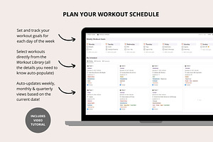 Fitness Planner Notion Template