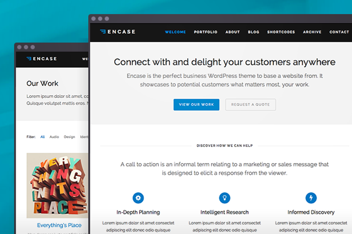 Encase WordPress Theme, a WordPress Template by Styled Themes