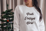 Festive White Sweatshirt Mockup, a Hoody Mockup by Masters of Instagram (Thumbnail 2 of 3)