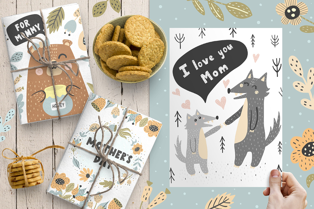I Love Mom Collection, an Animal Illustration by Gulnara Sabirova (Photo 3 of 8)