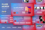 Glass Morph Marketing Google Slides, a Presentation Template by QR Design Studio (Thumbnail 1 of 3)