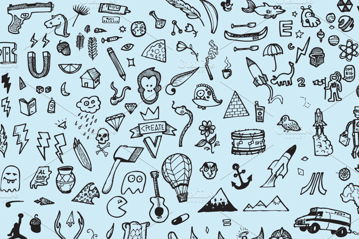Doodle Pack Volume 1, an Illustration by Outback Design Co. (Photo 4 of 7)
