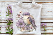 Whimsical Spring Bird Clipart, an Illustration by OK Design (Thumbnail 5 of 6)