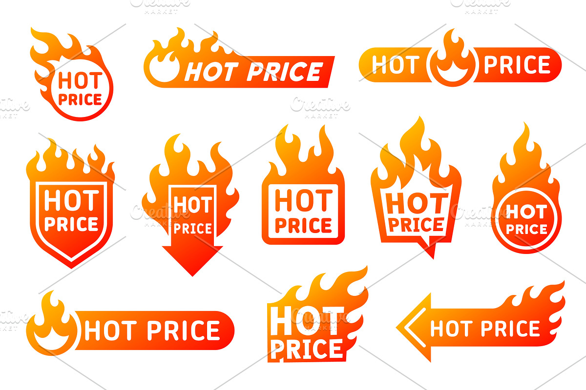 Fire flames hot price promotion, a Finance Illustration by Buch&Bee