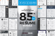 Best Selling Resume/CV Big Bundle, a Resume Template by ThemeDevisers (Thumbnail 1 of 5)