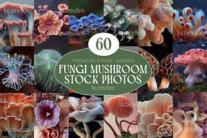 50 Fungi Mushrooms Stock Photos, a Nature Photo by Incomelion