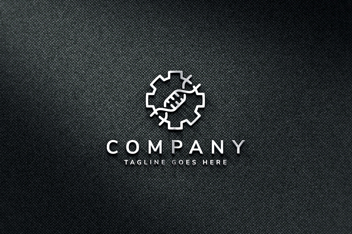 Gear DNA Logo Template, a Branding & Logo Template by C_Monica (Photo 3 of 3)