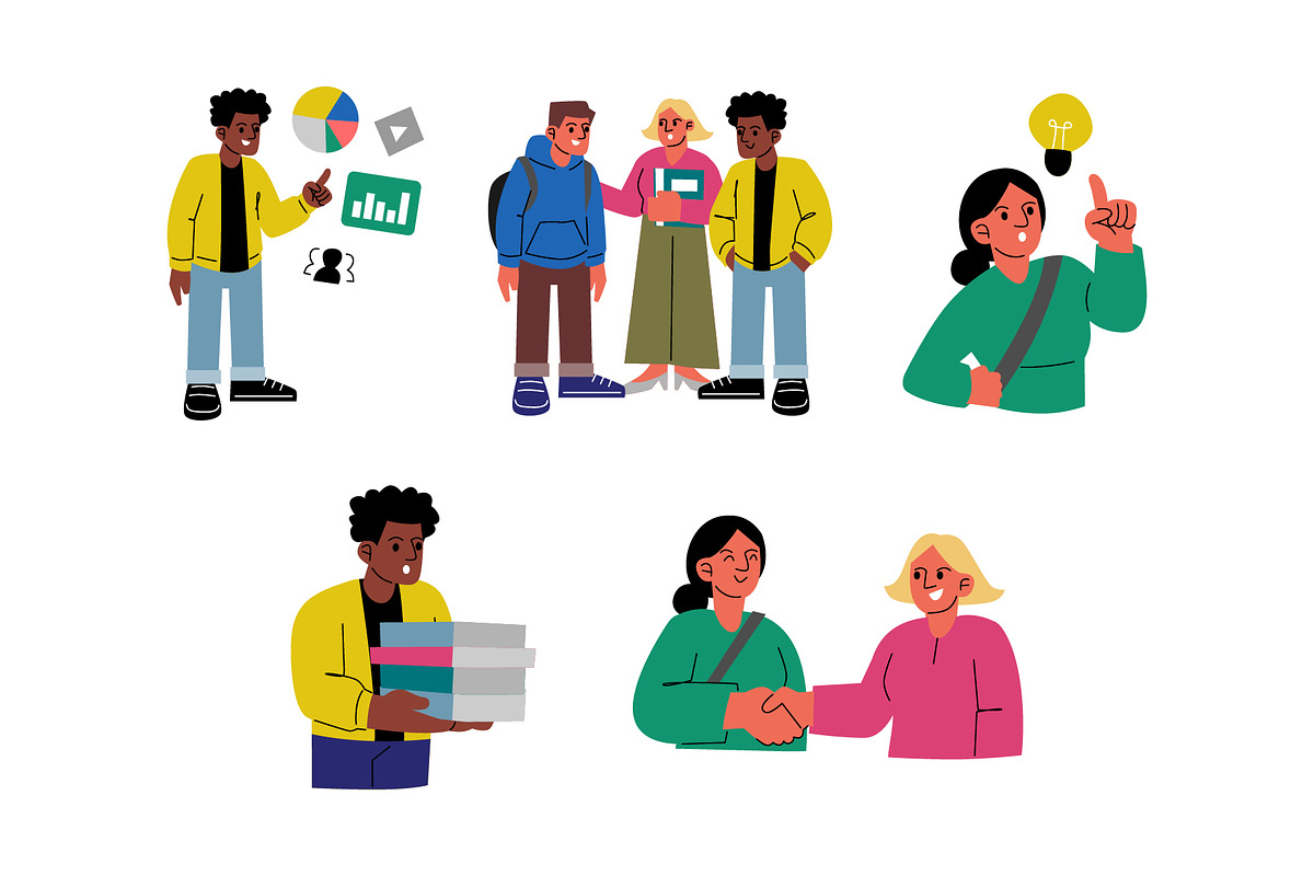 College Study Activities Vol. 2, a Person Illustration by SLAB! Design (Photo 2 of 3)