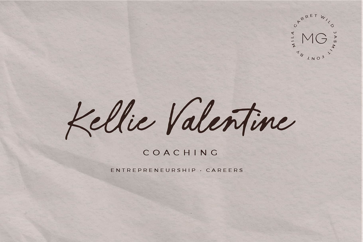 Wild Jasmine Signature Logo Script, a Script Font by Mila Garret (Photo 12 of 12)