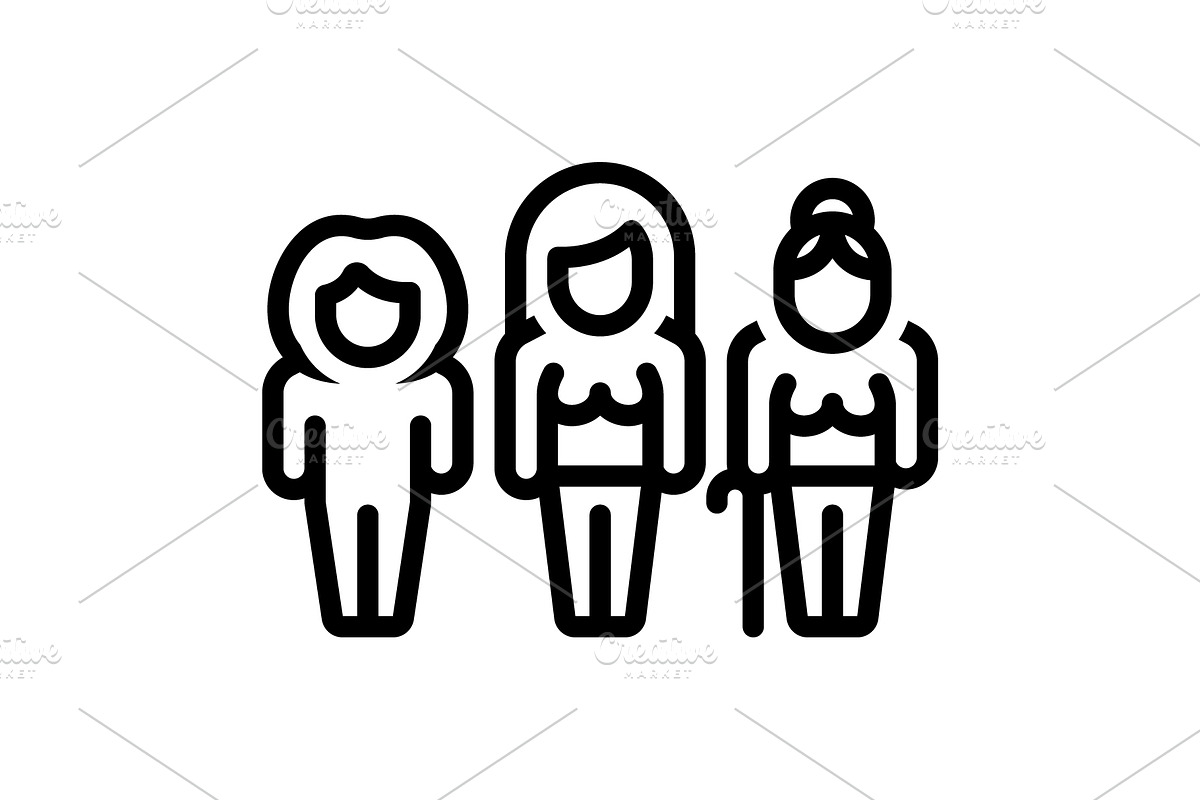 Kid young black icon, an Outline Icon by Creative priyanka