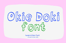 Okie Doki Handwritten Font