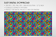 20 Seamless Psychedelic 1970s Set, a Pattern Graphic by Nordic Design (Thumbnail 2 of 9)