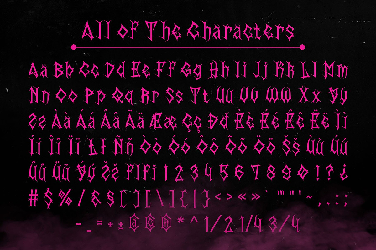 CS Lamprey – Black Metal Font, a Blackletter Font by Craft Supply Co. (Photo 8 of 8)