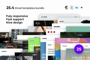 25 Email Templates Bundle IV